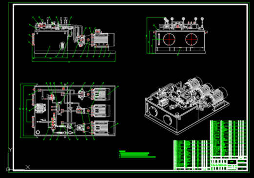 挖掘机高压多路阀液压测试试验台（SW+CAD+说明书）缩略图